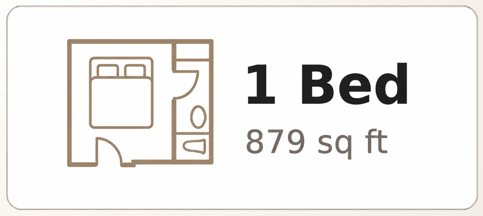 1 Bed configuration