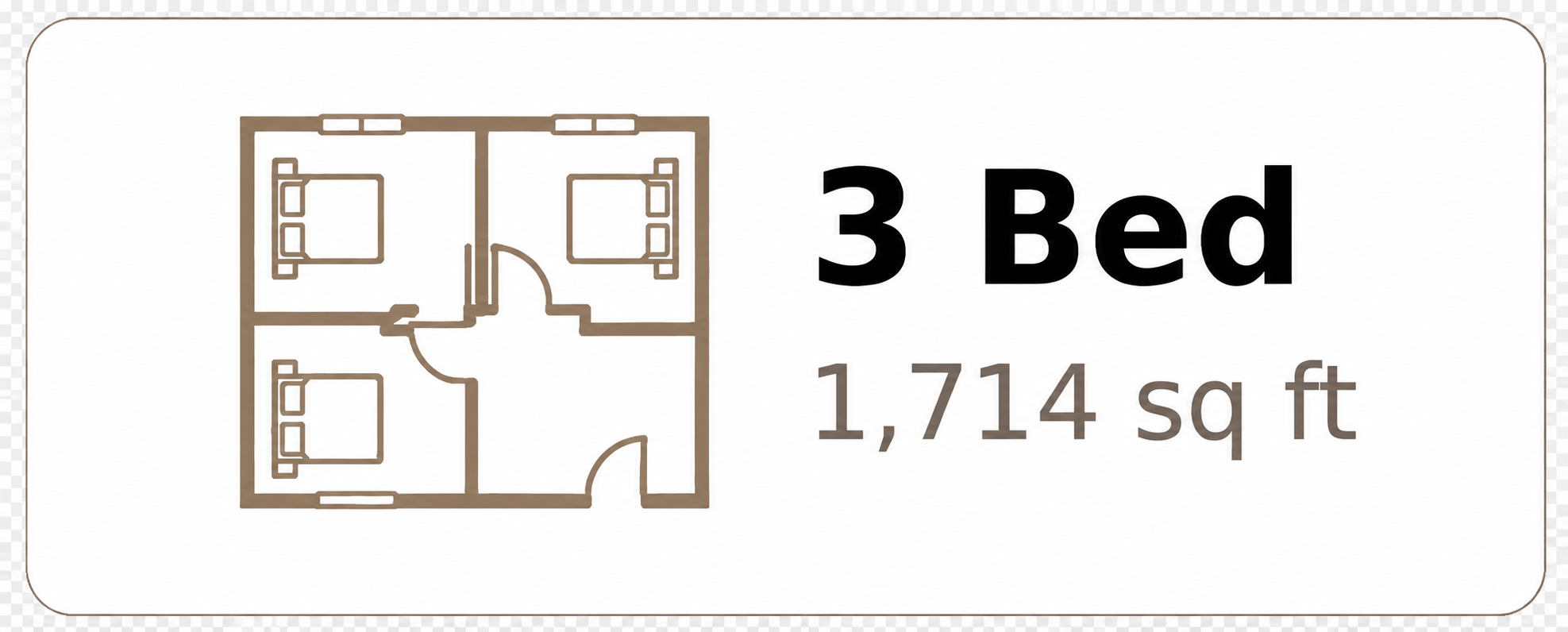 3 Bed configuration